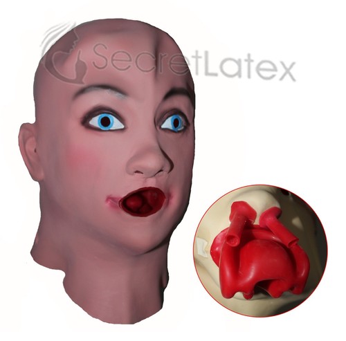 Latex weibliche maske - latex,