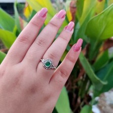 Grüner Onyx Edelstein 925