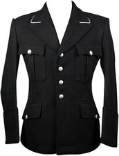 militaryharbor WW2 WWII German M32 Officer Black Wool Tunic