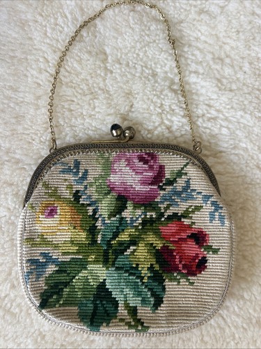 Vintage gobelin abendtasche - vintage,