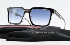 CARRERA Sonnenbrille Victory C 02S 7C508 Viereck Glanz Schwarz Blau Verlauf Etui