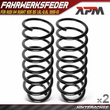 2x Federn Fahrwerksfeder Hinterachse für Audi A4 Avant 8D5 B5 1.6L-2.8L 1995-01