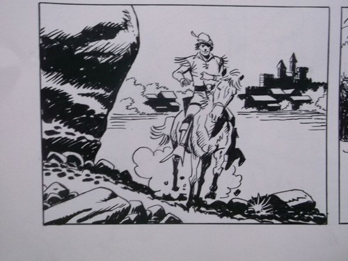 Comic originalzeichnung robin - comic,