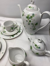 ESCHENBACH KAFFEE SERVICE 6 PERSONEN SPÜLMASCHINENFEST PORZELLAN WEISS