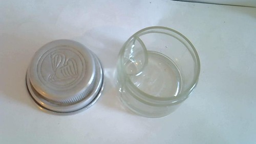 Tintenfass aus glas mit - glas,