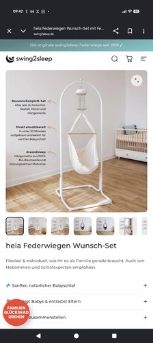 Swing2sleep heia komplett set - swing2sleep,