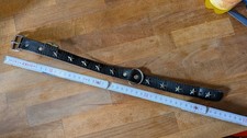 Hunde Halsband Leder oder Kunstleder schwarz Gr. M Spoilt