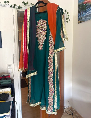 Damen salwar kameez bestickt - kameez,