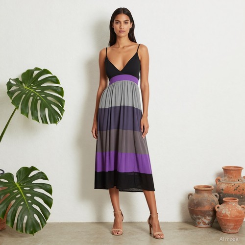 Vintage boho maxi kleid - vintage,
