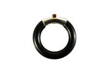 BUNZ 750er Gold / Platin / Brillant / Kautschuk Ring ° handbearbeitetes Unikat