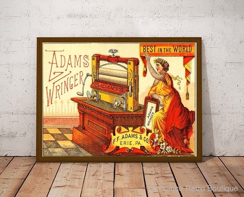 Vintage werbeplakat für adams - vintage,