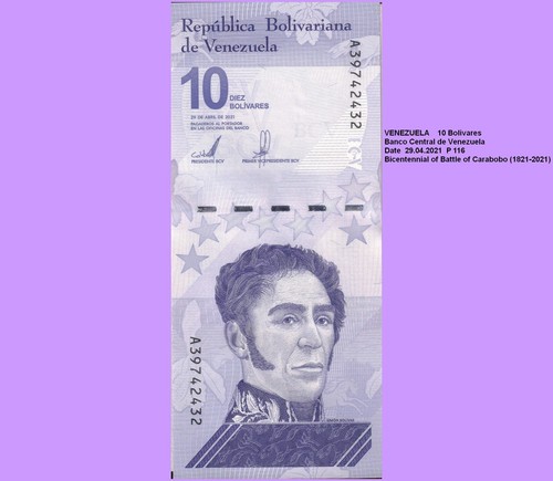 Venezuela 10 bolivares - ,