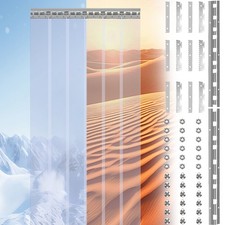 Transparent Streifen Vorhang