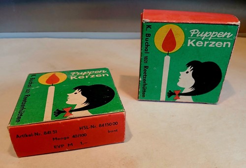 Puppenkerzen ddr bunt - puppenkerzen, k
