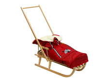 Holzschlitten für Kinder mit