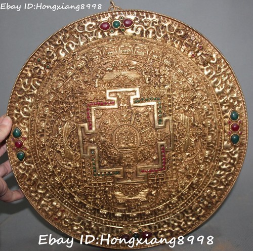 24k gold gilt gem - gold, auspicious