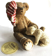 Gilde Teddy-Bär sitzend mit Hund