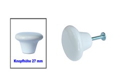 1 Stk. Möbelknopf  Porzellan