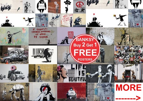 Banksy street art coole - banksy,