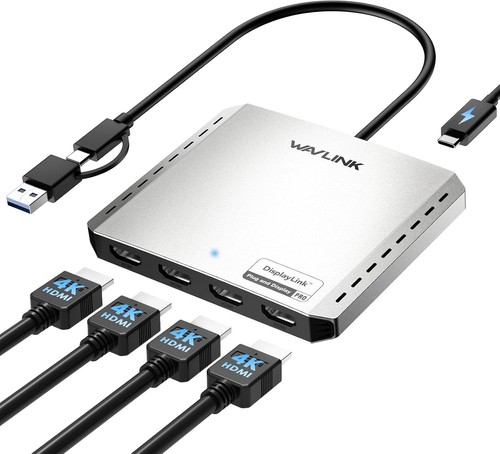 Wavlink quad hdmi dock - 4k,