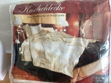 Wohndecke Nerz Look  150 & 200  chremfarben und schön weich