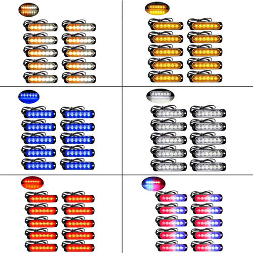 10stk 6led auto frontblitzer - 10stk,