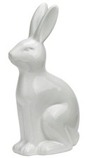 Osterhase weiß glänzend