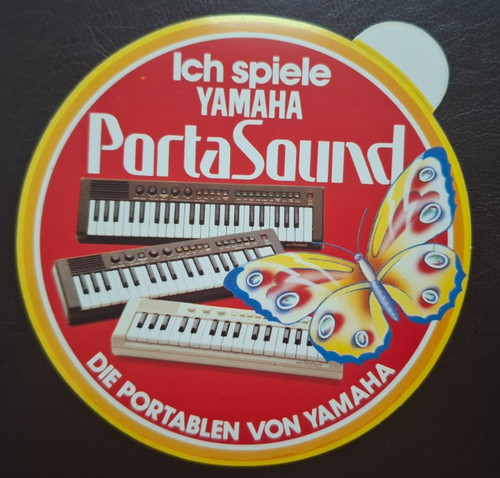 Aufkleber yamaha portasound - aufkleber, "yamaha