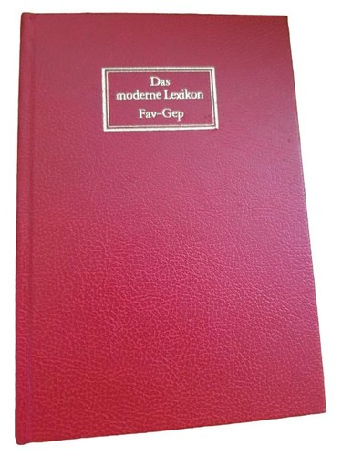 Das moderne lexikon deutsch - moderne,