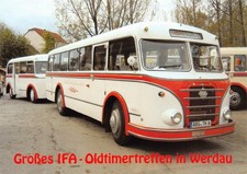 Postkarte Werdau, IFA H6 Bus