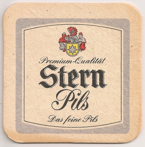 Stern pils alter bierdeckel - -,