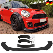 Frontspoiler Spoilerlippe Spoilerschwert Schwarz glänzend für MINI Cooper S R50