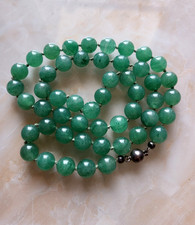 Alte Jade Kette Silber Verschluss 835er