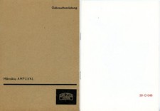 CARL ZEISS JENA Bedienungsanleitung MIKROSKOP AMPLIVAL User Manual (Y5119