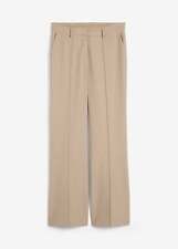Neu Wollhose mit kühlender Wolle Gr. 52 Sand Damen Marlenehose Anzug-Pants