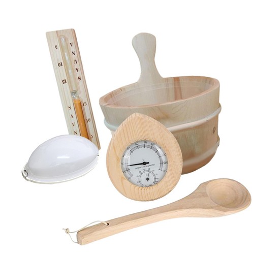 Sauna eimer und schöpfkelle - und,