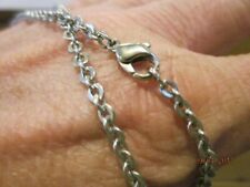 Anker-Kette flach, Edelstahl, 52 cm lang Karabinerverschluß