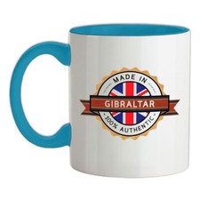 Hergestellt IN Gibraltar - Keramik Tasse - Stadt Dorf 'Born 'Liebe Leben