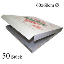 50 Pizzakartons 60 x 60 x 5cm Pizzakarton Pizzabox Karton für Pizza Box Kraft