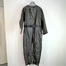 Super seltene Post WWII Militär Motorrad 1 Teilige Lederkombi mit Gürtel