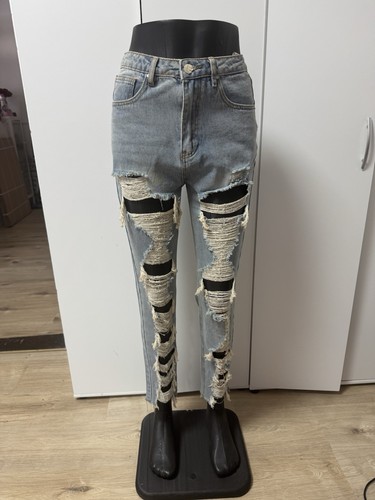 Zerrissene highwaist jeans - zerrissene,