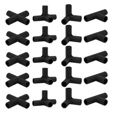 Kunststoffverbinder f??r Gew?chshaus Rahmenbau 20 St??ck mit 11 mm Rohren