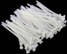 Kabelbinder SATZ 100 Stück WEIß / NATUR o. SCHWARZ L150 bis 500 mm wiederlösbar
