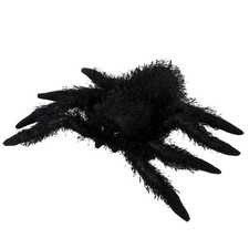 Spinne schwarz 16 cm