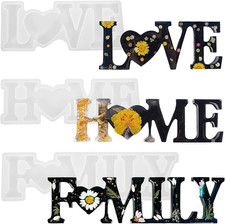 3 Stück Gießformen Love Home