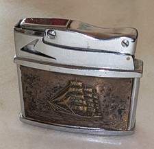 Altes Sammler Feuerzeug Schiff Gorch Fock? 60er/70er J.