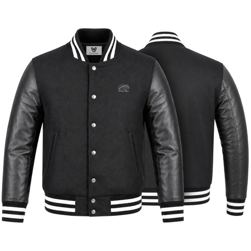 Collegejacke blouson wolljacke - collegejacke,