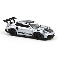 Porsche 911 GT3 RS 1:43 Modellauto Miniatur 1/43 Silber Schwarz Norev 750049 Jet