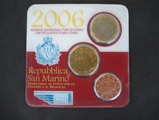 San Marino Mini Kit 2006 mit 5 c. + 50 c. + 1 Euro, Im Original Blister