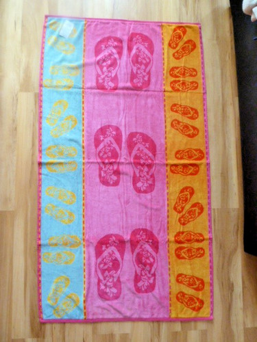 Velours strandhandtuch - velours,
